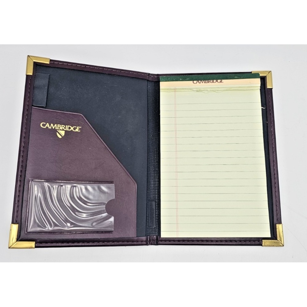 Cambridge Leather Junior 6 x 9 Vintage Writing Pad Holder Mead 33080 - Picture 2 of 8
